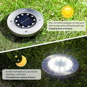 Luces Solares De Suelo, 10 Luces Led Solares Para Jardin Mejoradas Pasarela ...
