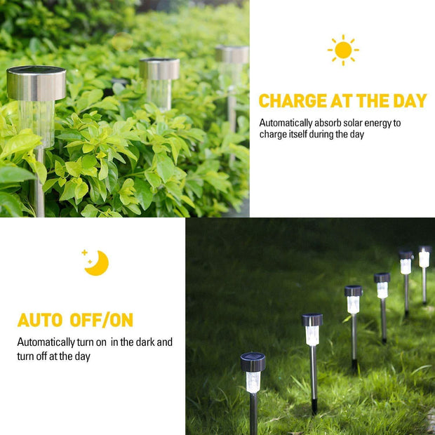 Lamparas Luces LED Solares De Antorcha Para Paisaje Exterior Jardin Impermeable