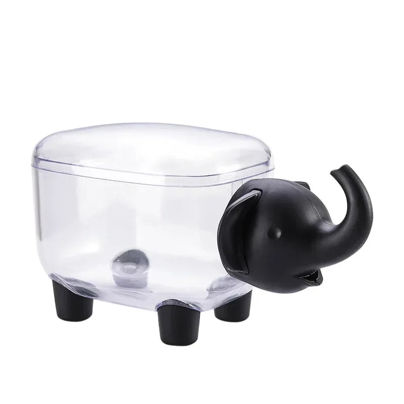 Sheep Storage Box Creative Mini Plastic Container Cotton Swab Storage Jewelry Box Household Dust-Proof Desktop Makeup Organizer
