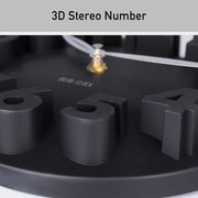 Modern Design Mickey Mouse Big Digit 3D Wall Clock Home Decor Decoration - Black