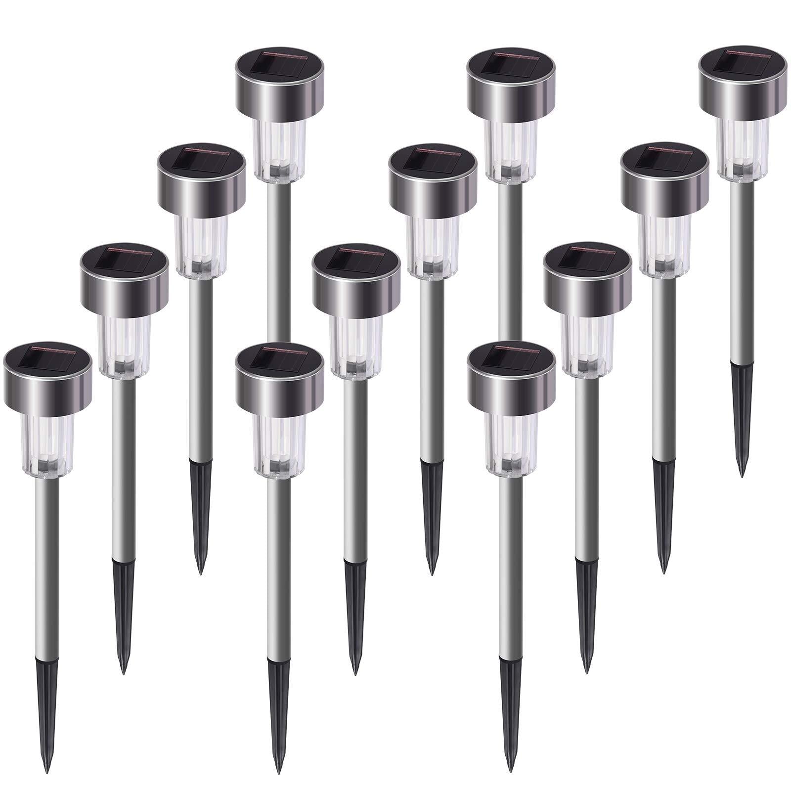 Lamparas Luces LED Solares De Antorcha Para Paisaje Exterior Jardin Impermeable