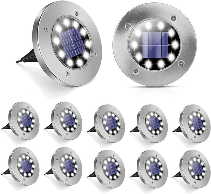 Luces Solares De Suelo, 10 Luces Led Solares Para Jardin Mejoradas Pasarela ...