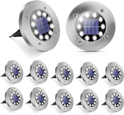 Luces Solares De Suelo, 10 Luces Led Solares Para Jardin Mejoradas Pasarela ...
