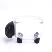 Sheep Storage Box Creative Mini Plastic Container Cotton Swab Storage Jewelry Box Household Dust-Proof Desktop Makeup Organizer