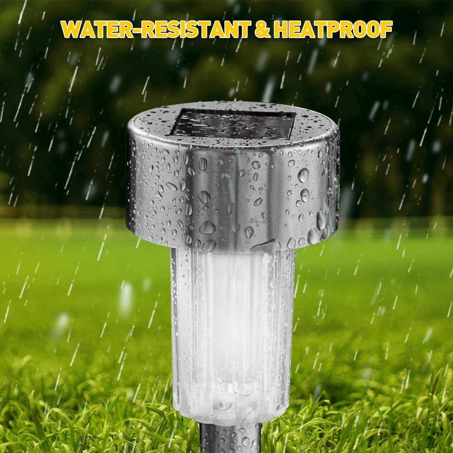 Lamparas Luces LED Solares De Antorcha Para Paisaje Exterior Jardin Impermeable