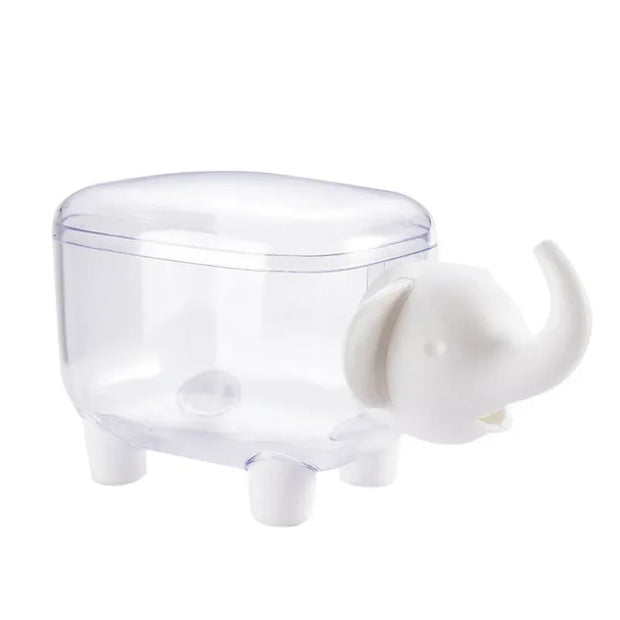 Sheep Storage Box Creative Mini Plastic Container Cotton Swab Storage Jewelry Box Household Dust-Proof Desktop Makeup Organizer